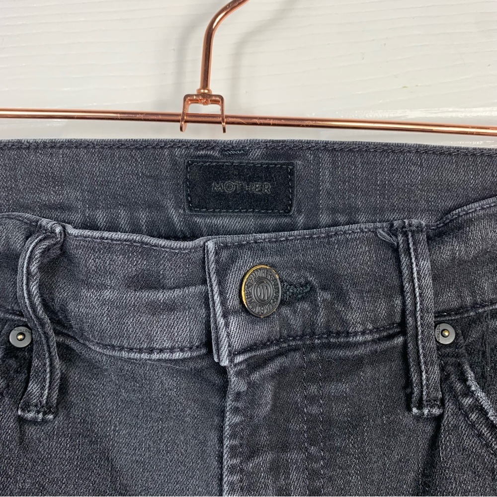 Mother The Insider Crop Two Step Fray Jeans Not Guilty Size 28 - Picture 8 of 10